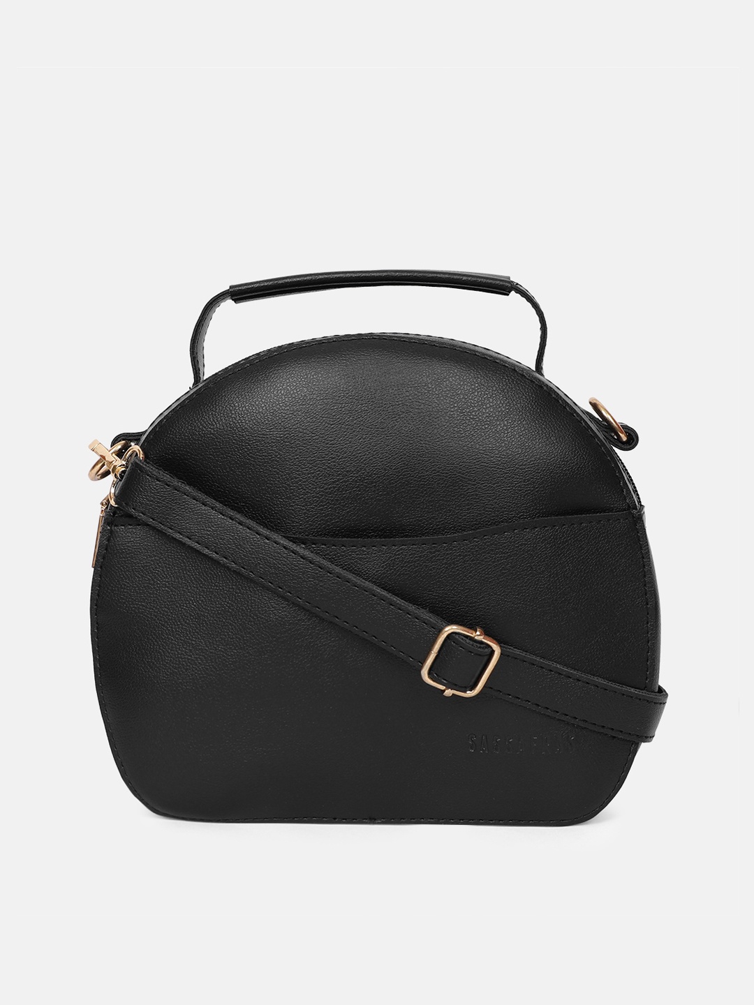 

SASSAFRAS Black Structured Sling Bag