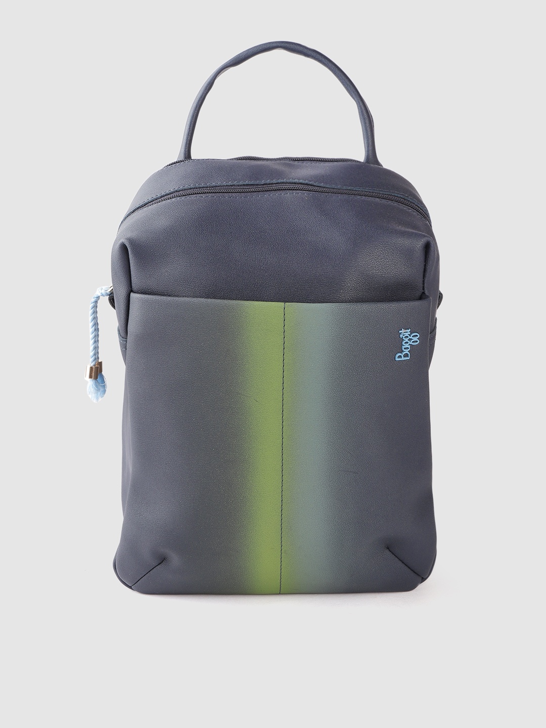 

Baggit Women Navy Blue & Green Solid with Gradient Effect Backpack