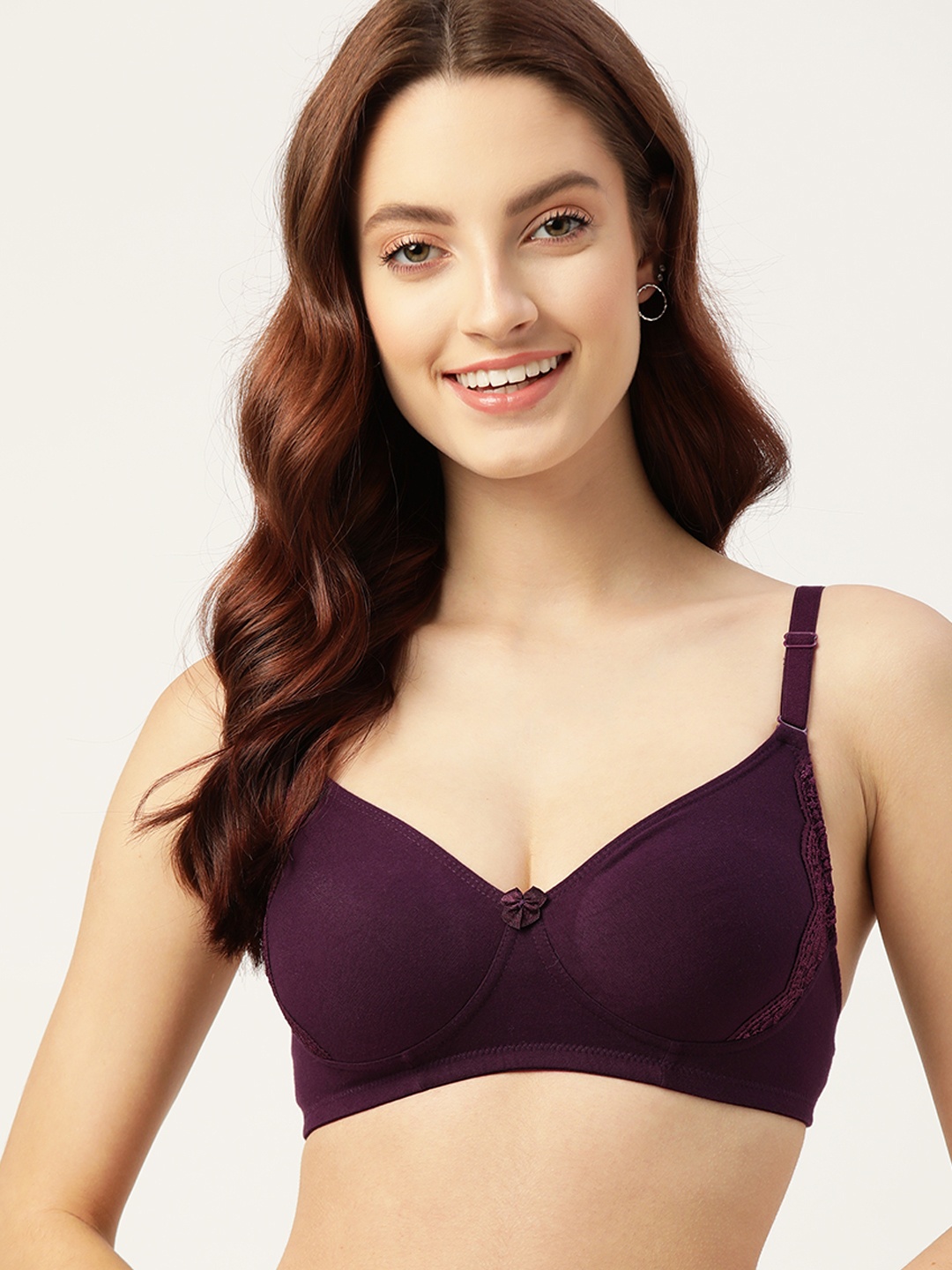 

DressBerry Burgundy Solid T-shirt Bra