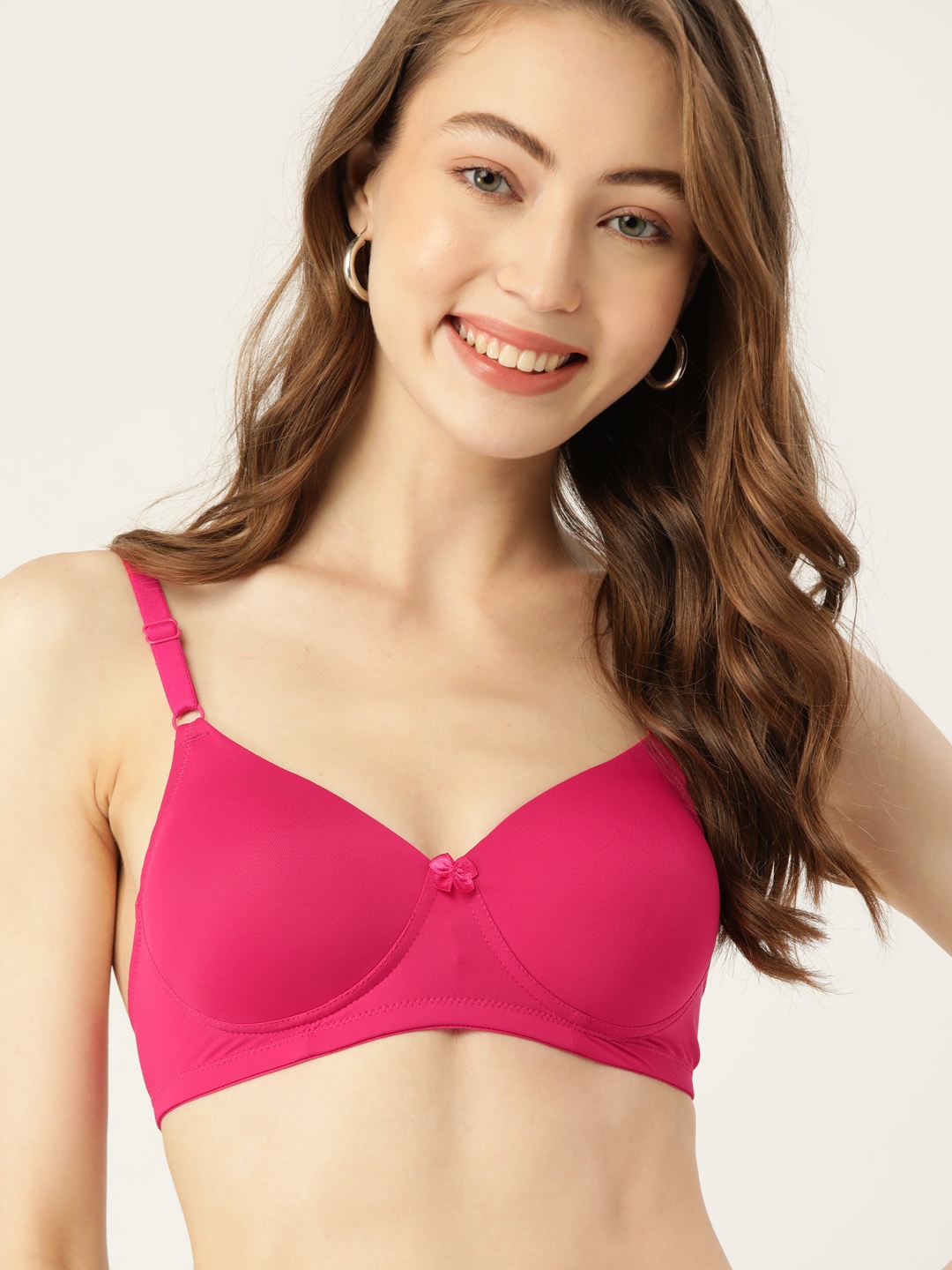 

DressBerry Pink T-shirt Bra - Medium Coverage Lightly Padded