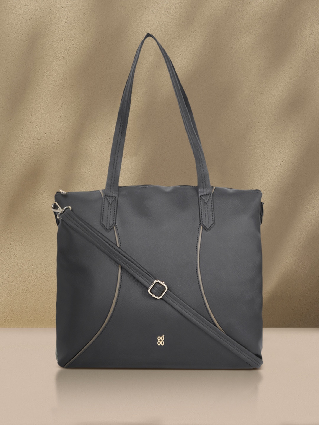 

Baggit Black Oversized Shopper Tote Bag