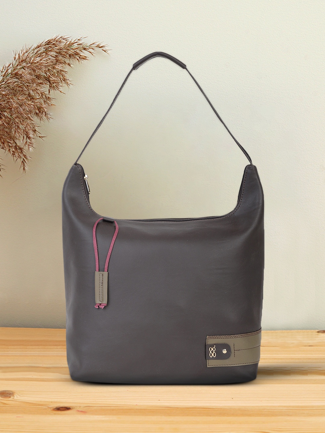 

Baggit Brown Structured Hobo Bag