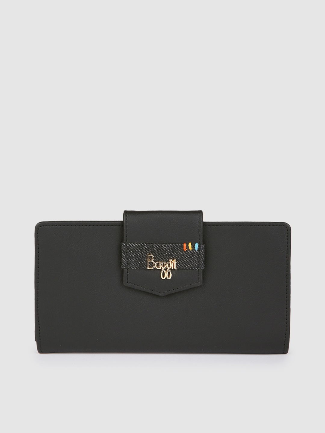 

Baggit Women Black Solid LW MASON AUPLIN Two Fold Wallet