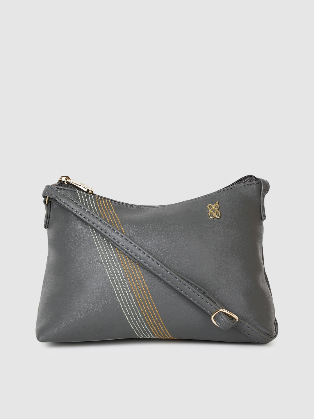 

Baggit Women Grey Solid Sling Bag