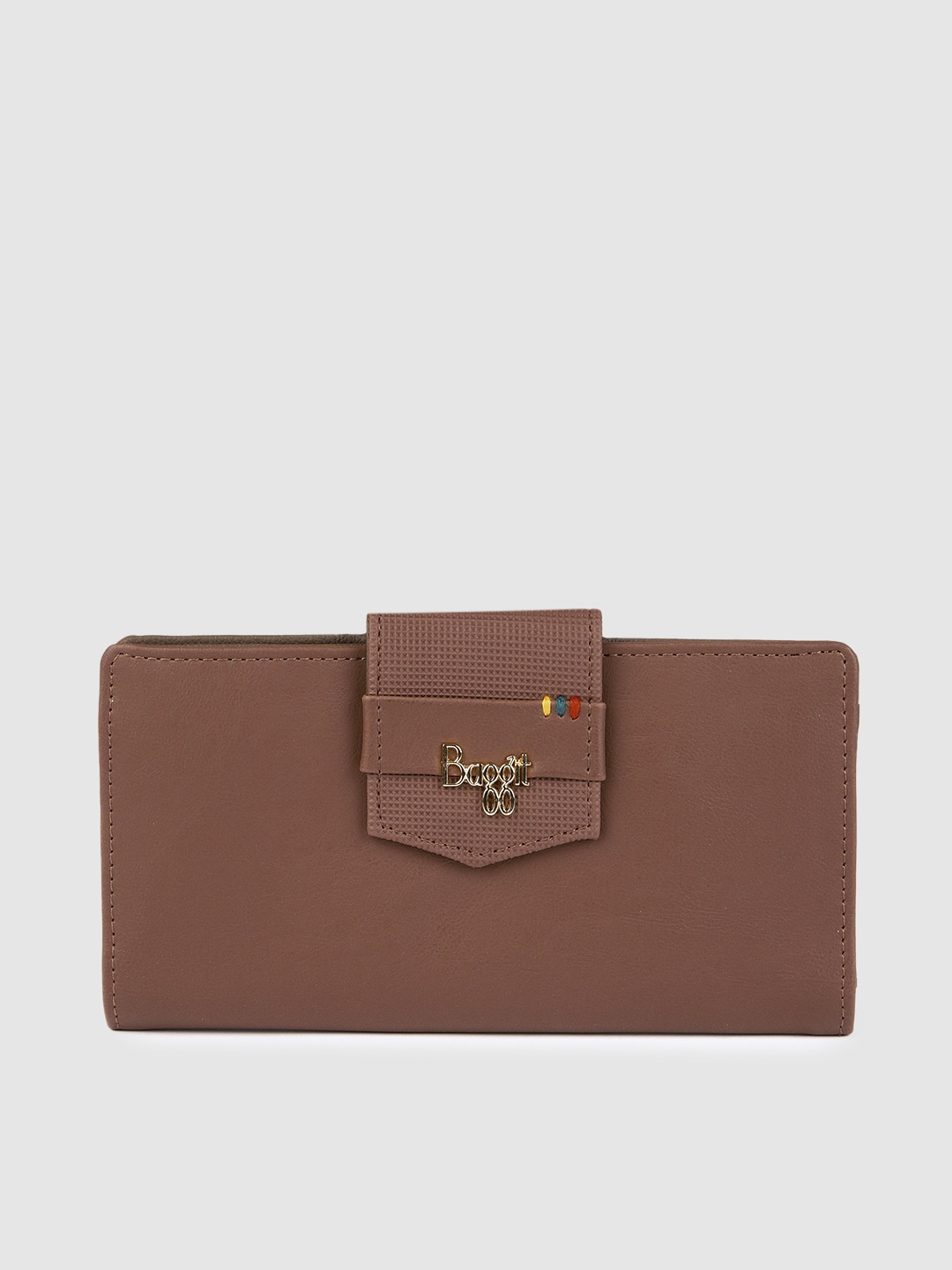

Baggit Women Brown MASON AUPLIN Solid Two Fold Wallet