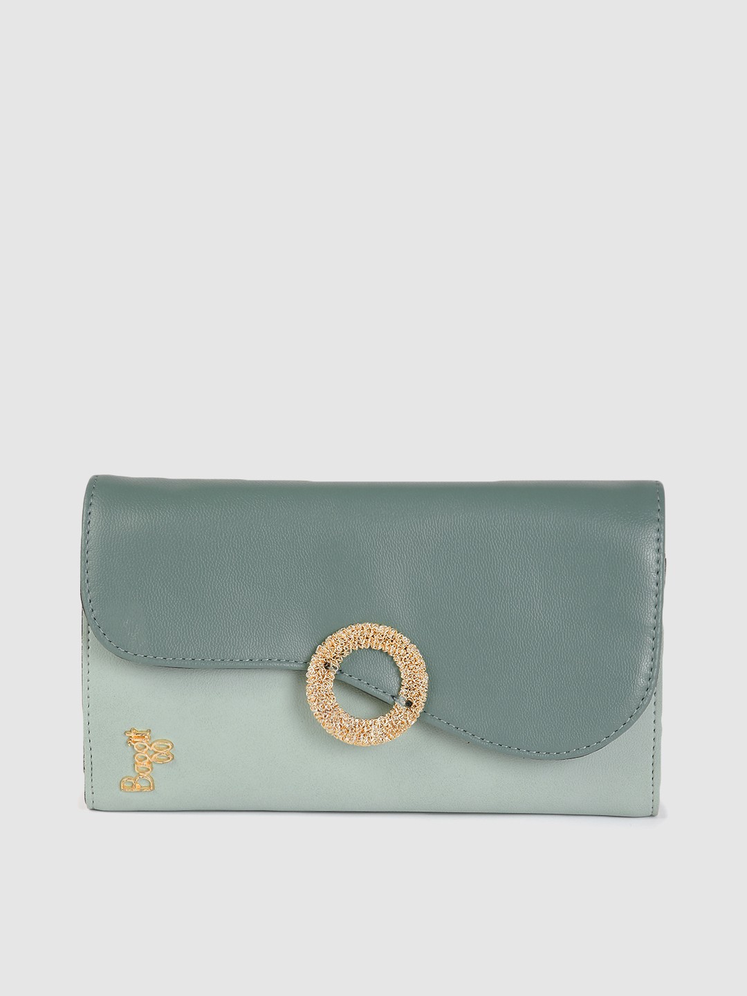 

Baggit Women Blue Colourblocked Two Fold Wallet
