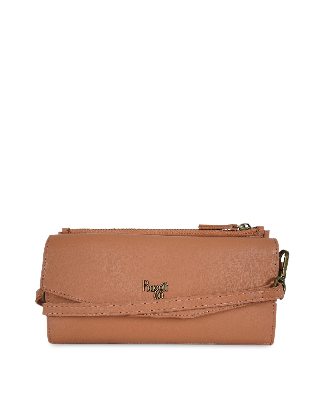 

Baggit Women Peach-Coloured Solid Envelope