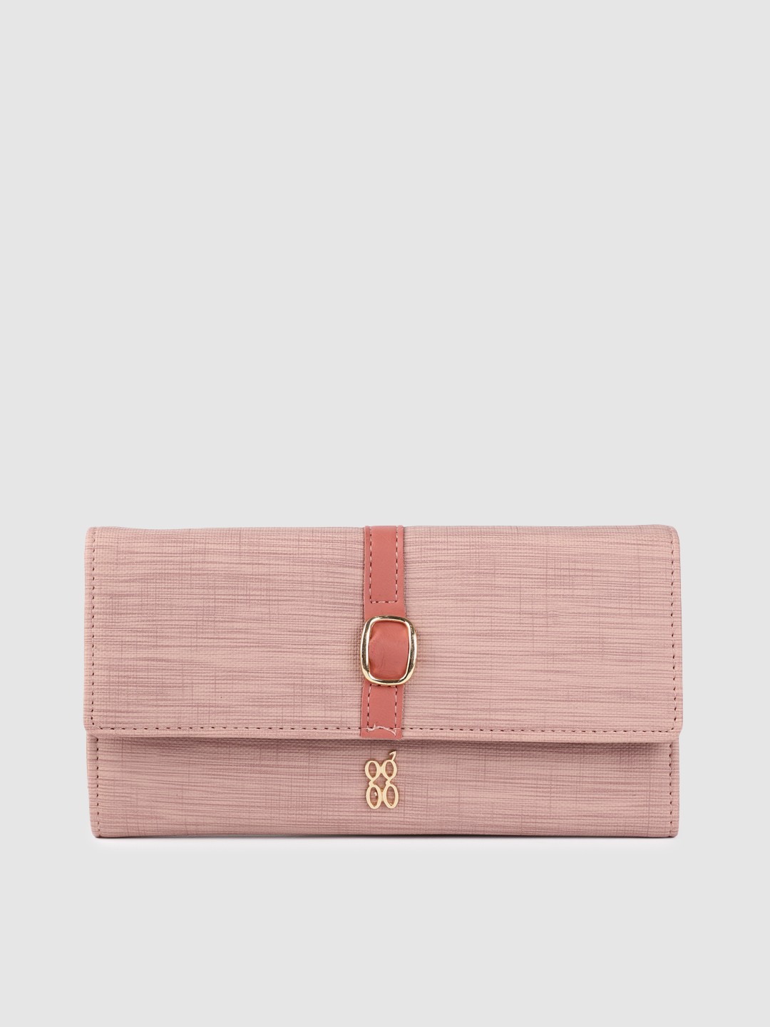 

Baggit Women Pink Abstract Printed Two Fold Wallet