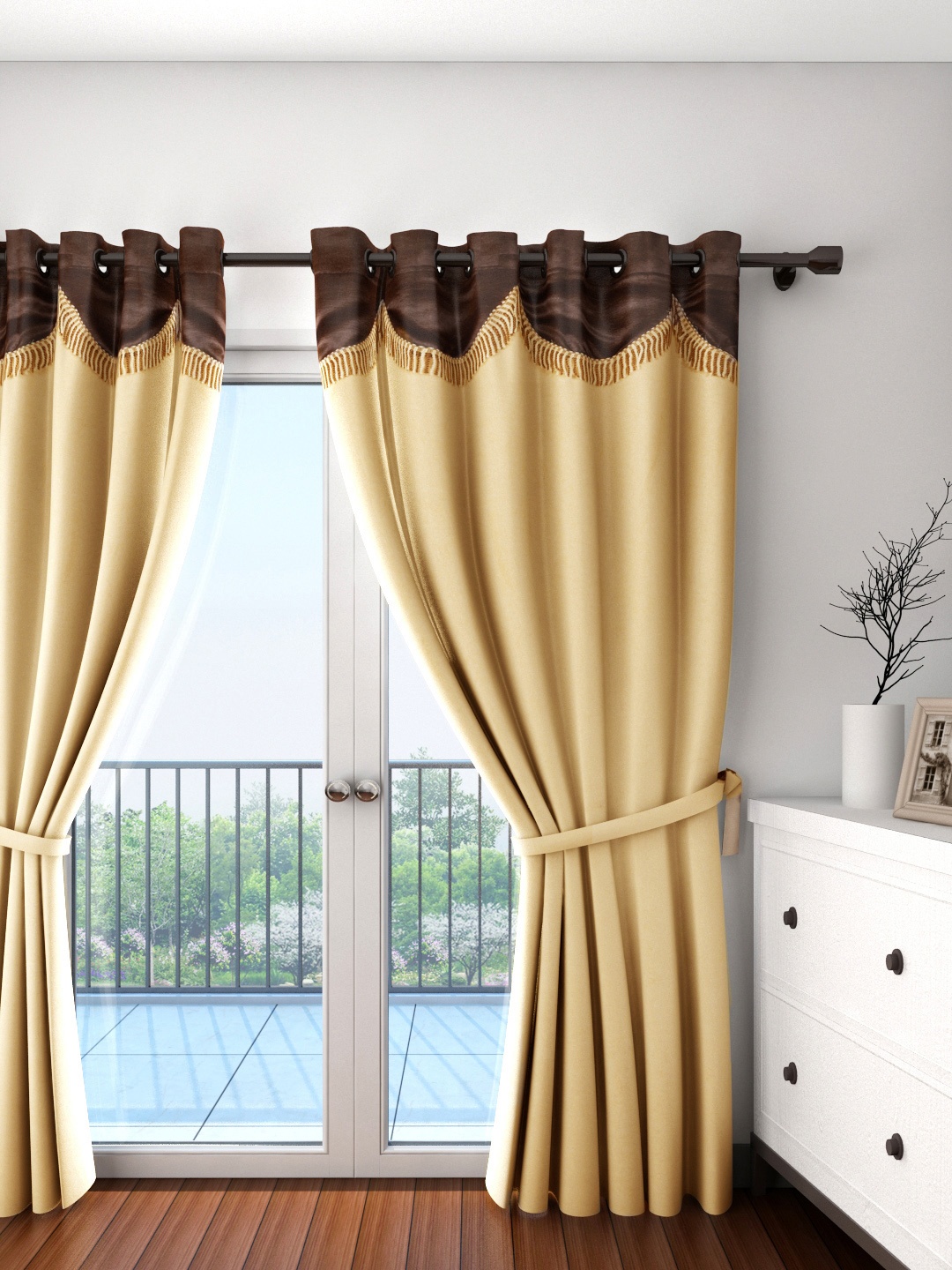 

Cortina Beige Single Door Curtain