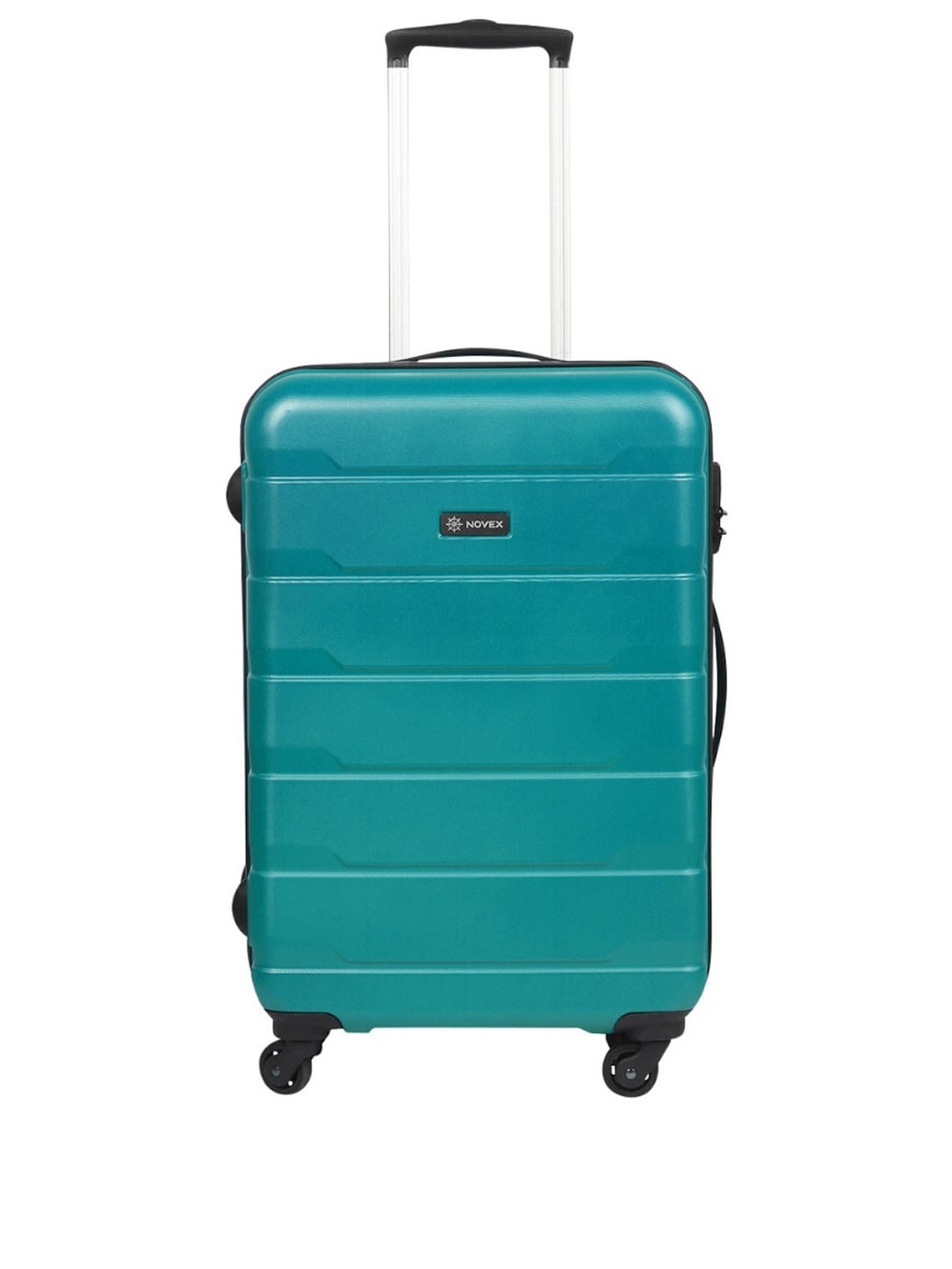 

NOVEX Set of 2 Green Textured Hard-Sided Trolley Suitcases