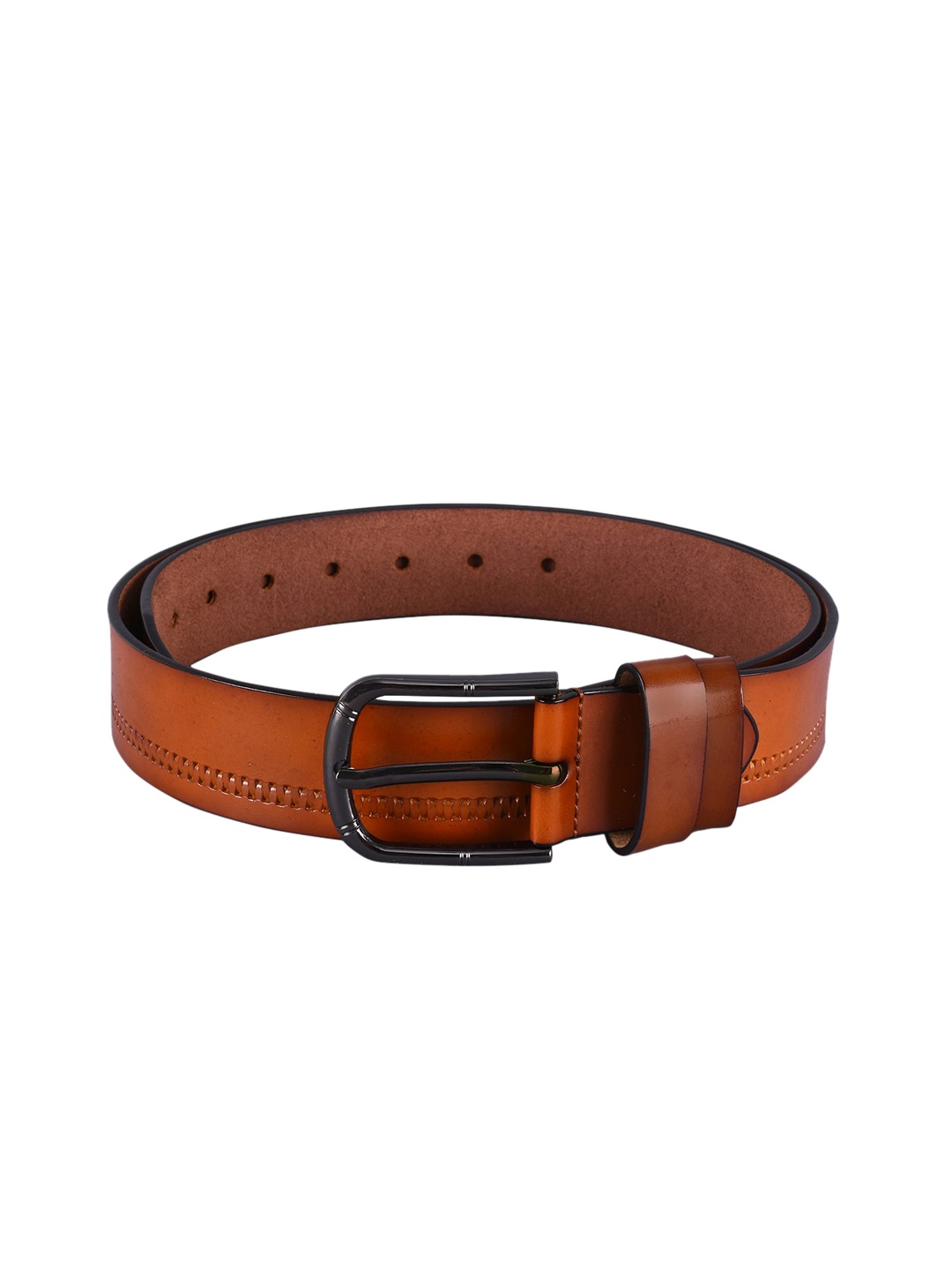 

BuckleUp Men Tan Brown Leather Formal Belt