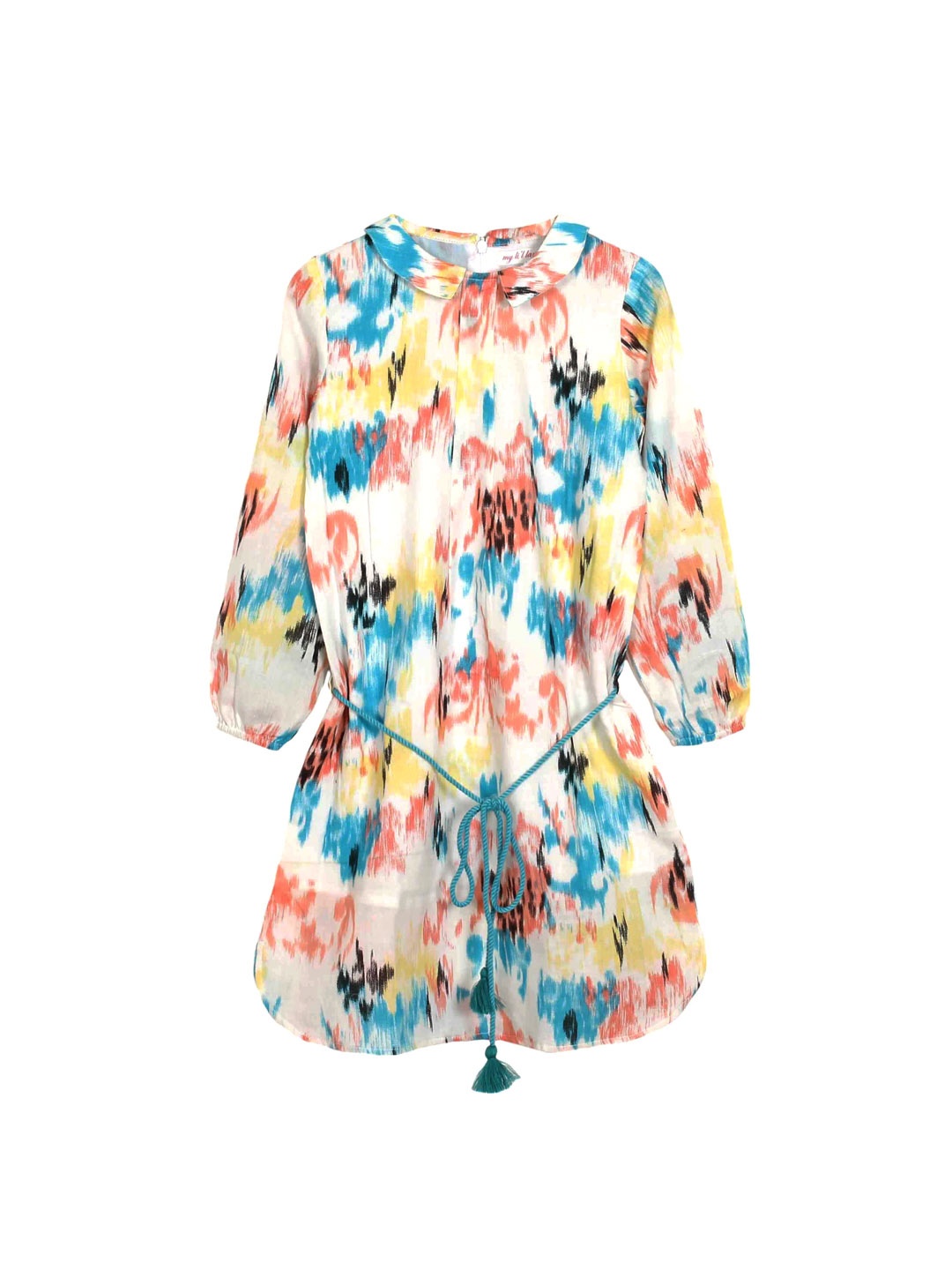 

My Little Lambs Girls Multicoloured Printed A-Line Dress, Multi