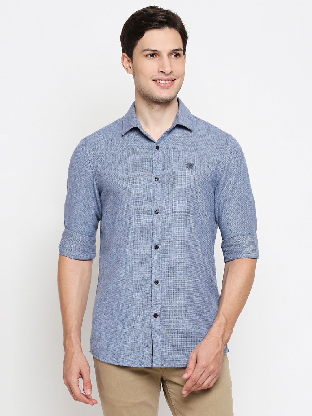 

Being Human Men Blue Slim Fit Casual Shirt