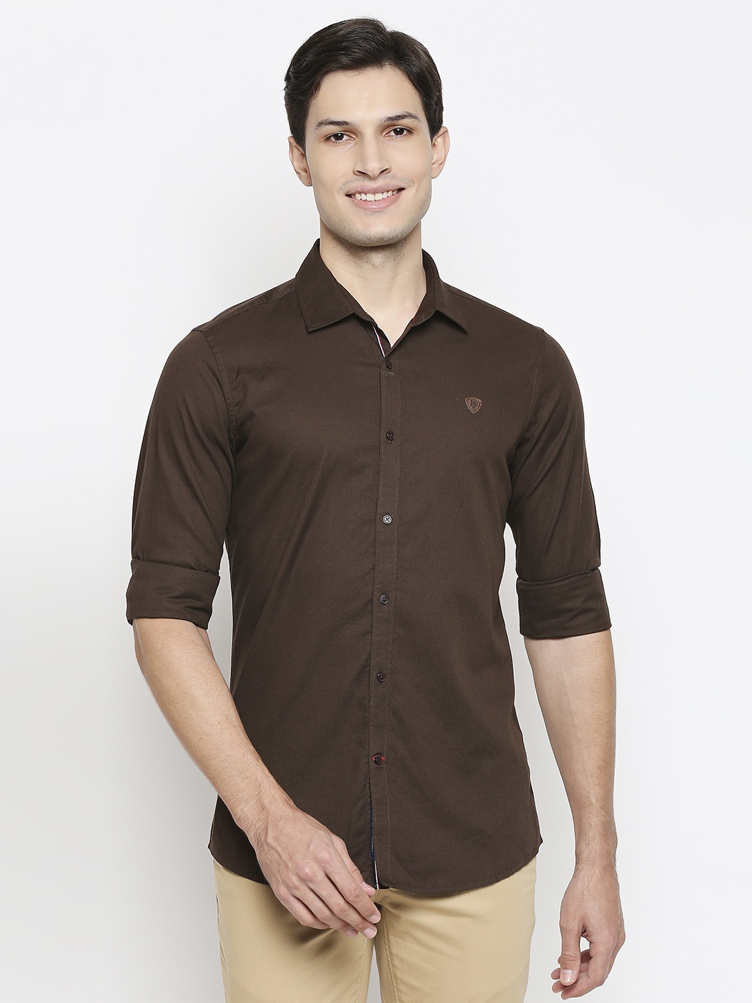 

Being Human Men Brown Slim Fit Casual Shirt