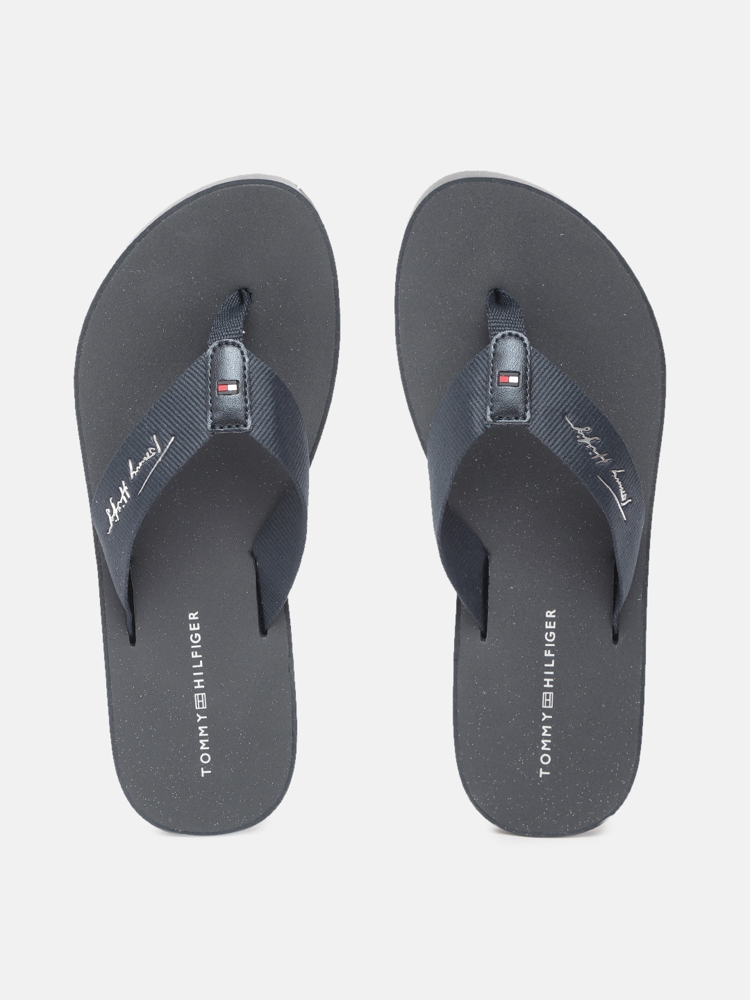 

Tommy Hilfiger Women Navy Blue Solid Thong Flip-Flops