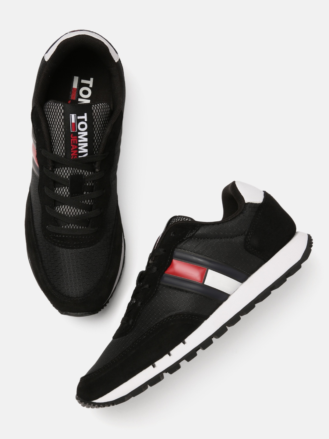 

Tommy Hilfiger Women Black Textured Running Shoes