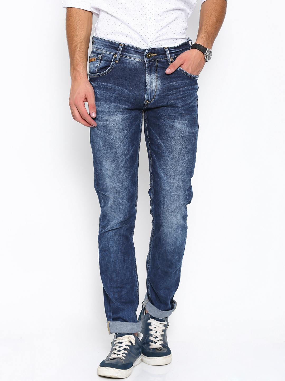 

SPYKAR Men Blue Slim Fit Low-Rise Stretchable Jeans