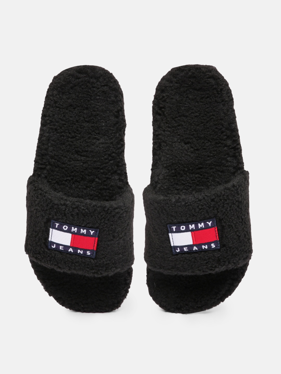 

Tommy Hilfiger Women Black FLAG POOL Brand Logo Sliders