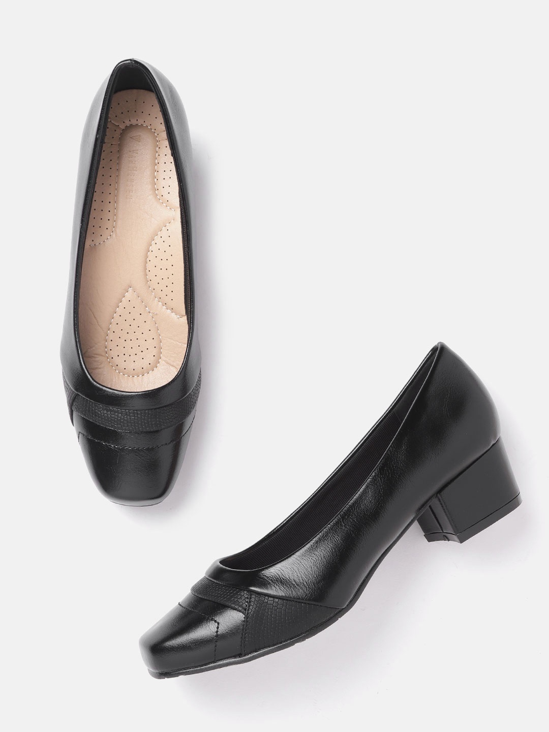 

Van Heusen Woman Black Solid Pumps