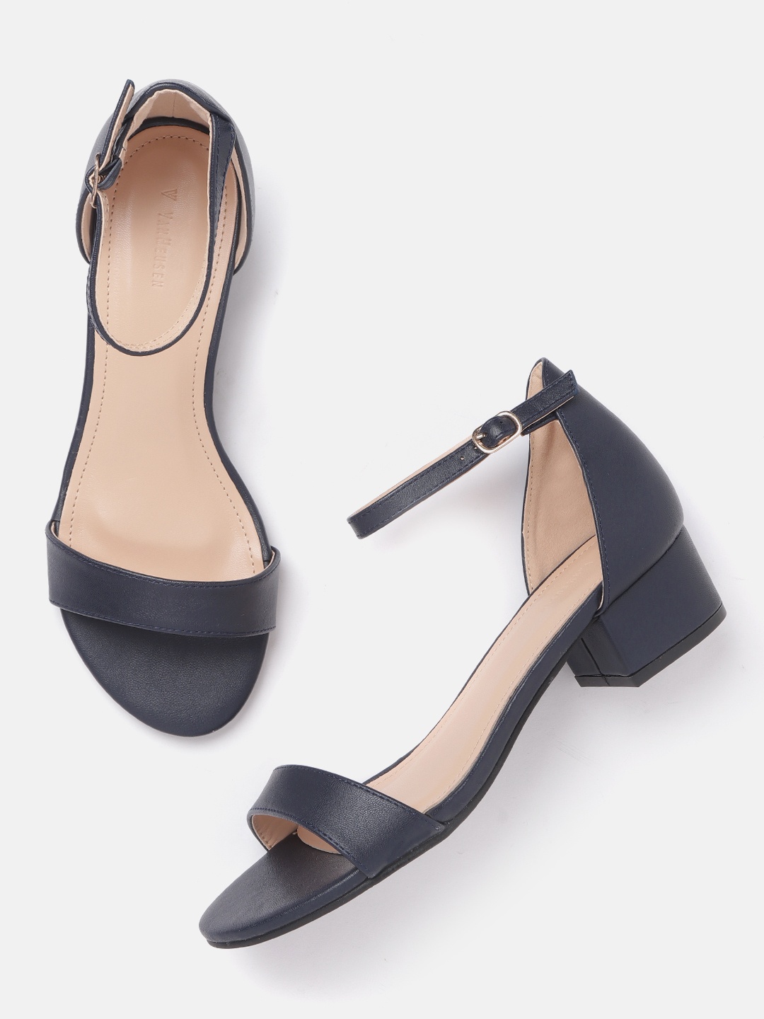 

Van Heusen Woman Navy Blue Block Heels