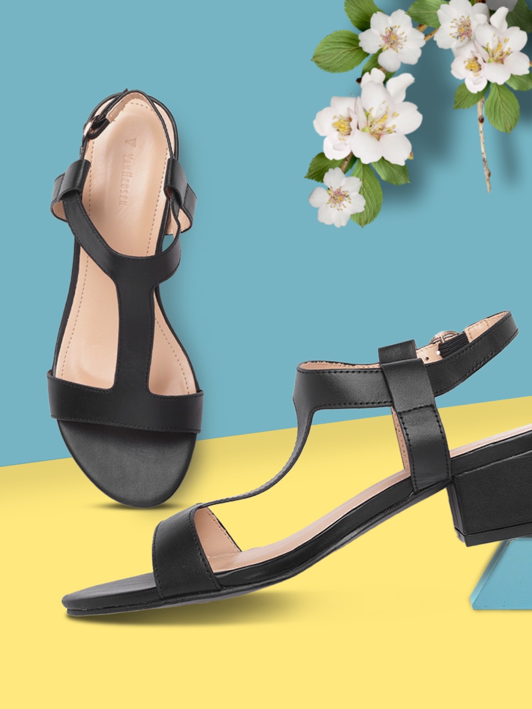 

Van Heusen Woman Black Block Heels