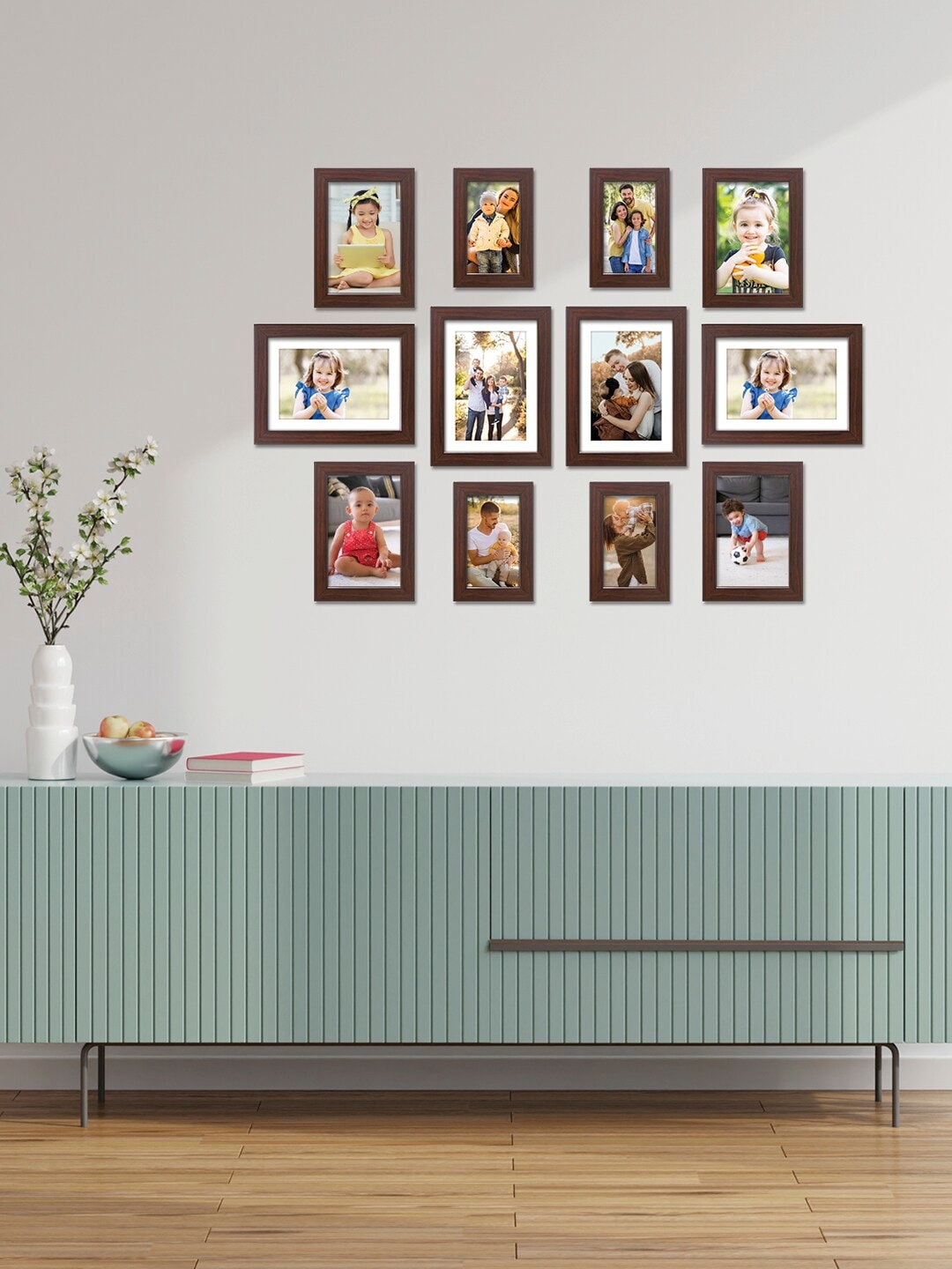 

RANDOM Set Of 12 Burgundy Individual Photo Frames