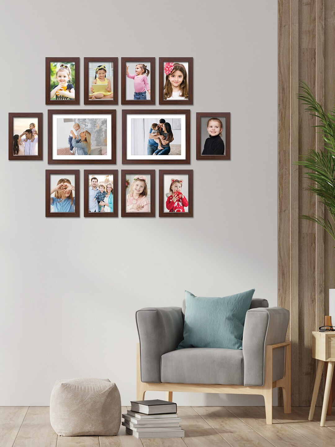 

RANDOM Set Of 12 Burgundy Solid Individual Photo Frames
