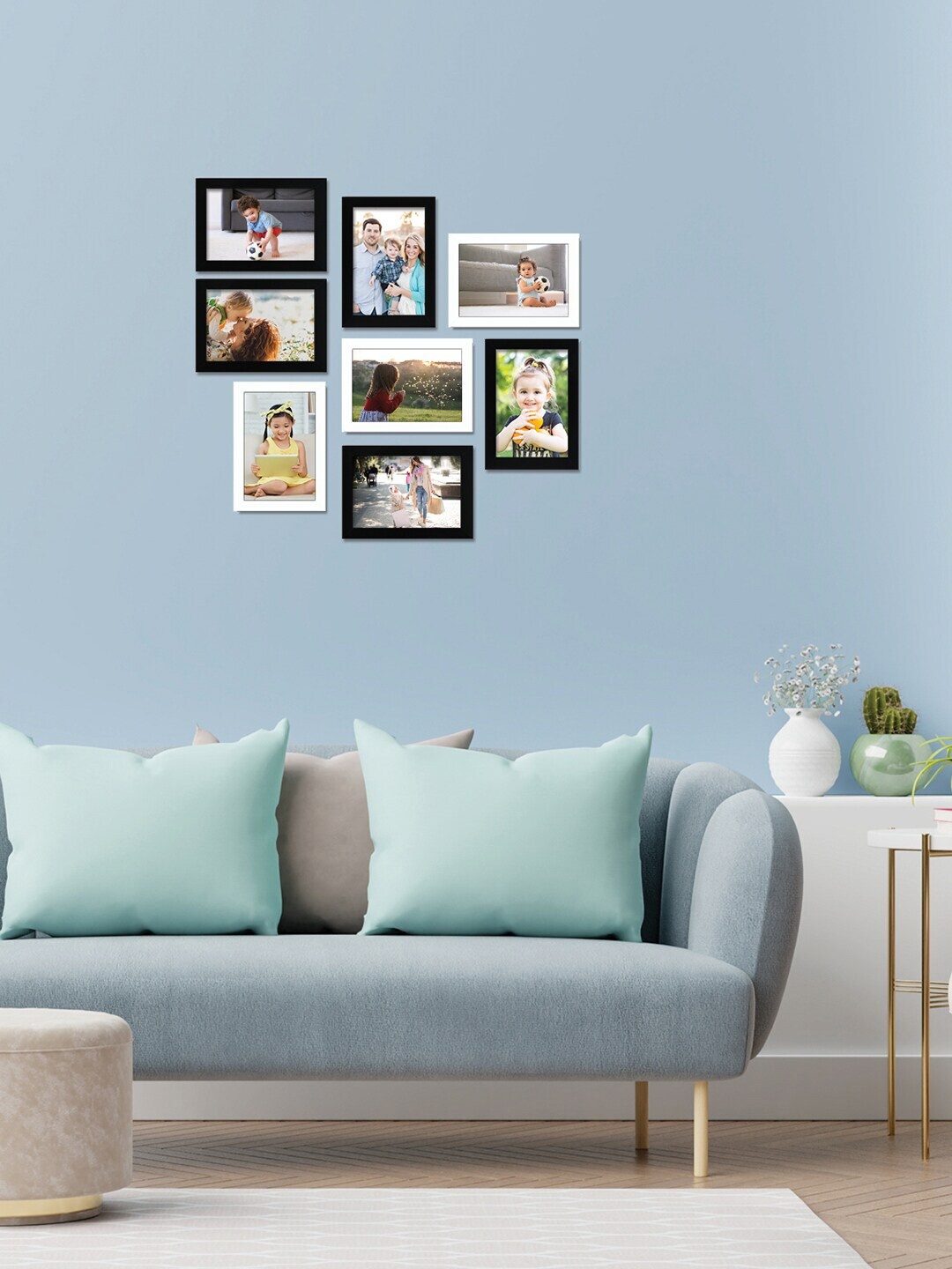 

RANDOM Set Of 8 Black & White Individual Photo Frames