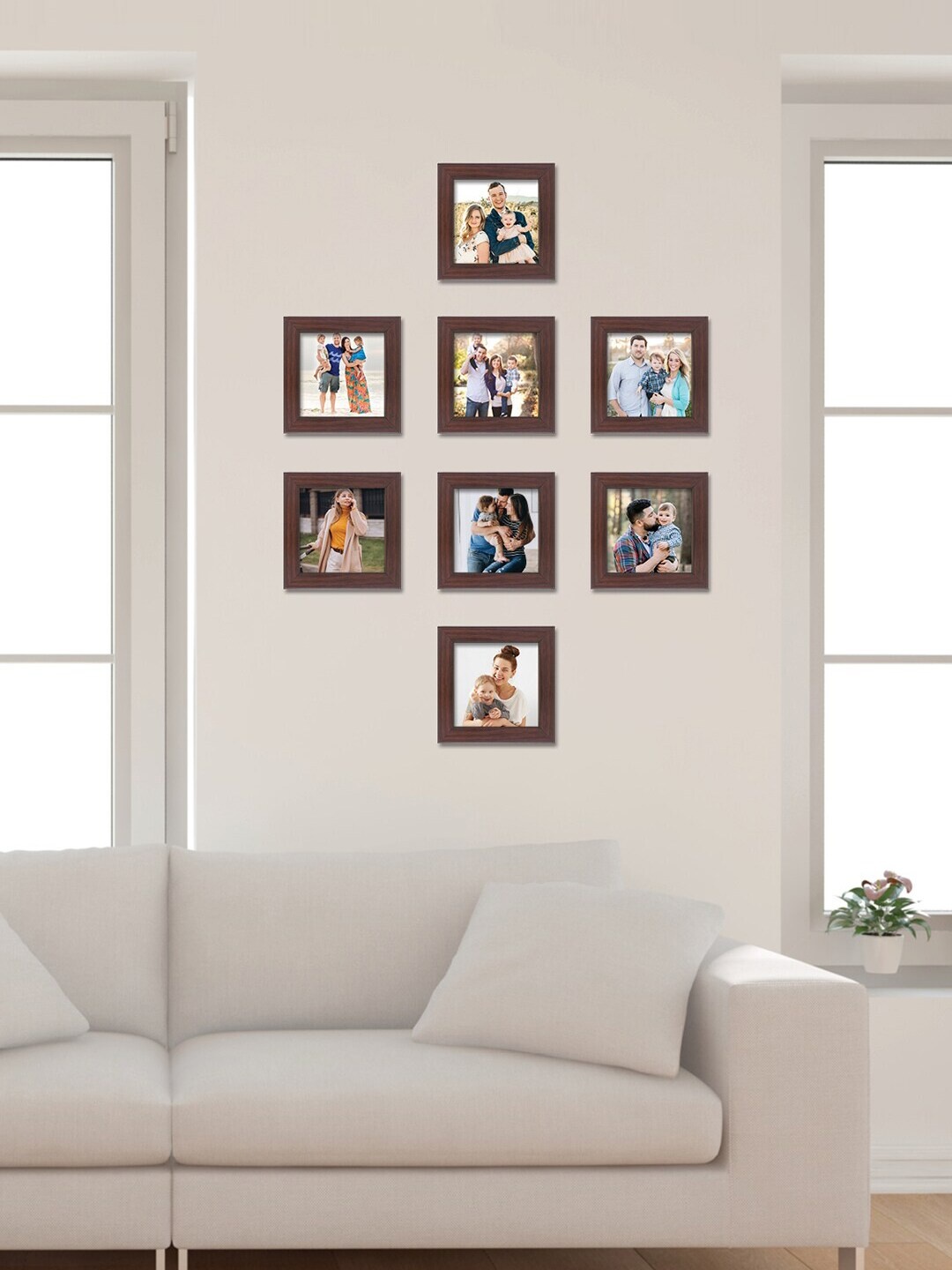 

RANDOM Set of 8 Burgundy Solid Wall Photo Frames