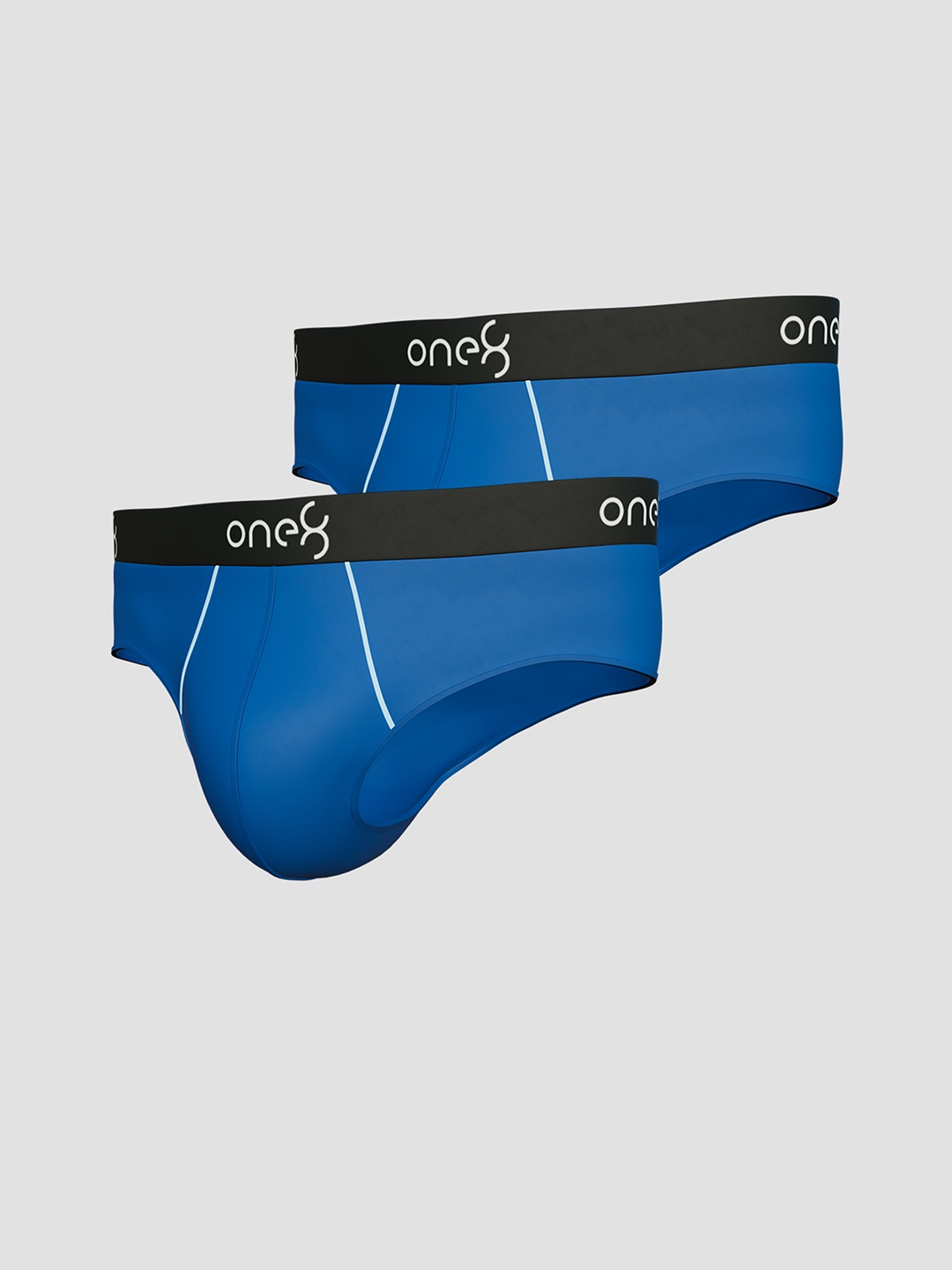 one8 by Virat Kohli Men Pack Of 2 Assorted Pure Cotton Basic Briefs