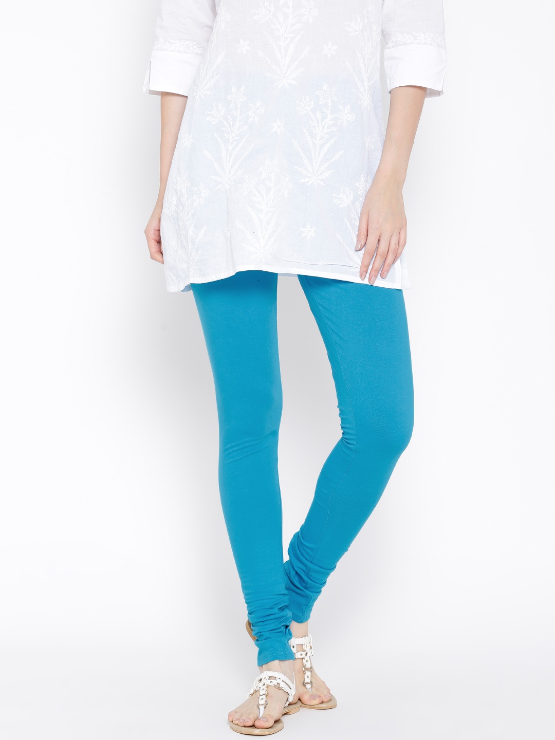 

BIBA Blue Churidar Leggings