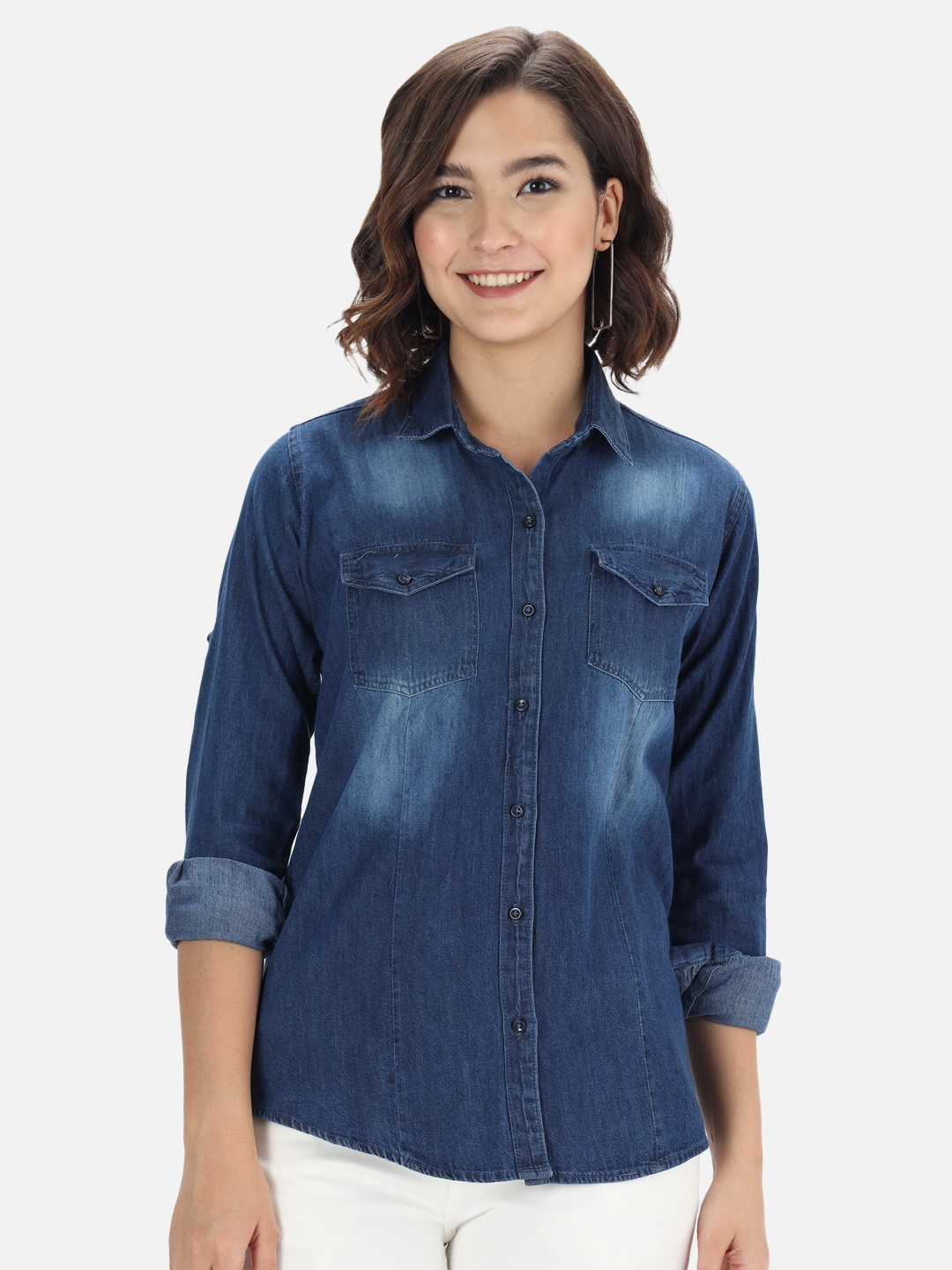 

The Dry State Women Blue Casual Shirt