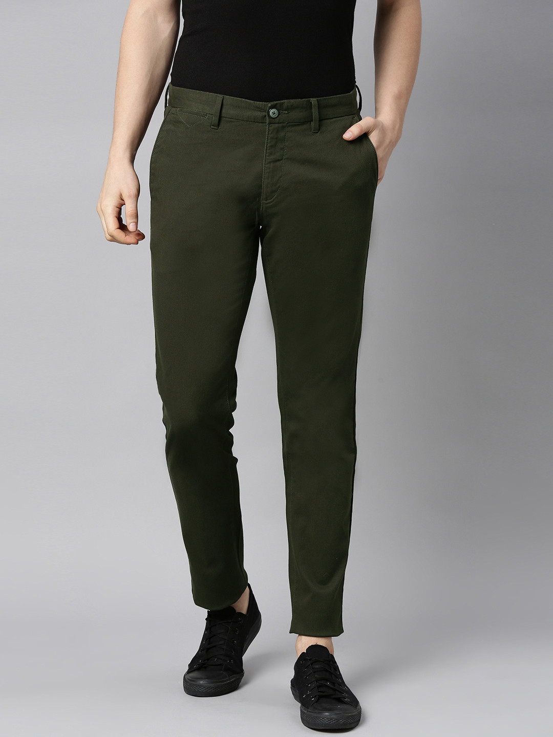 

U S Polo Assn Men Olive Trousers