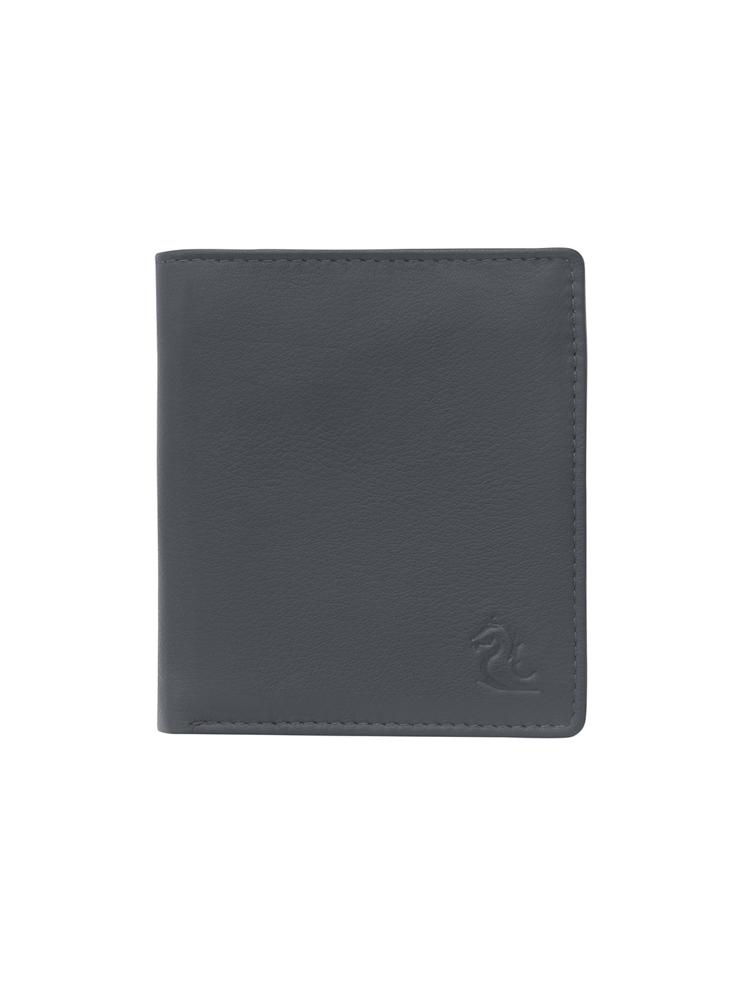 

Kara Men Black Textured Leather Two Fold Wallet