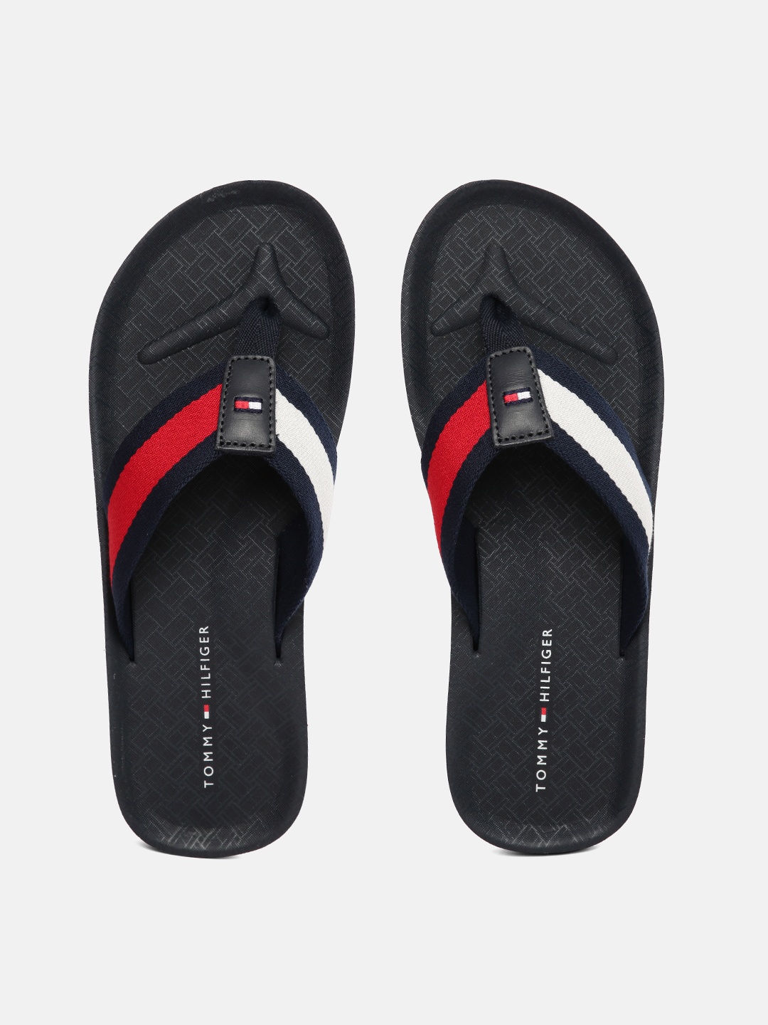 

Tommy Hilfiger Men Navy Blue Printed Comfort Thong Flip-Flops