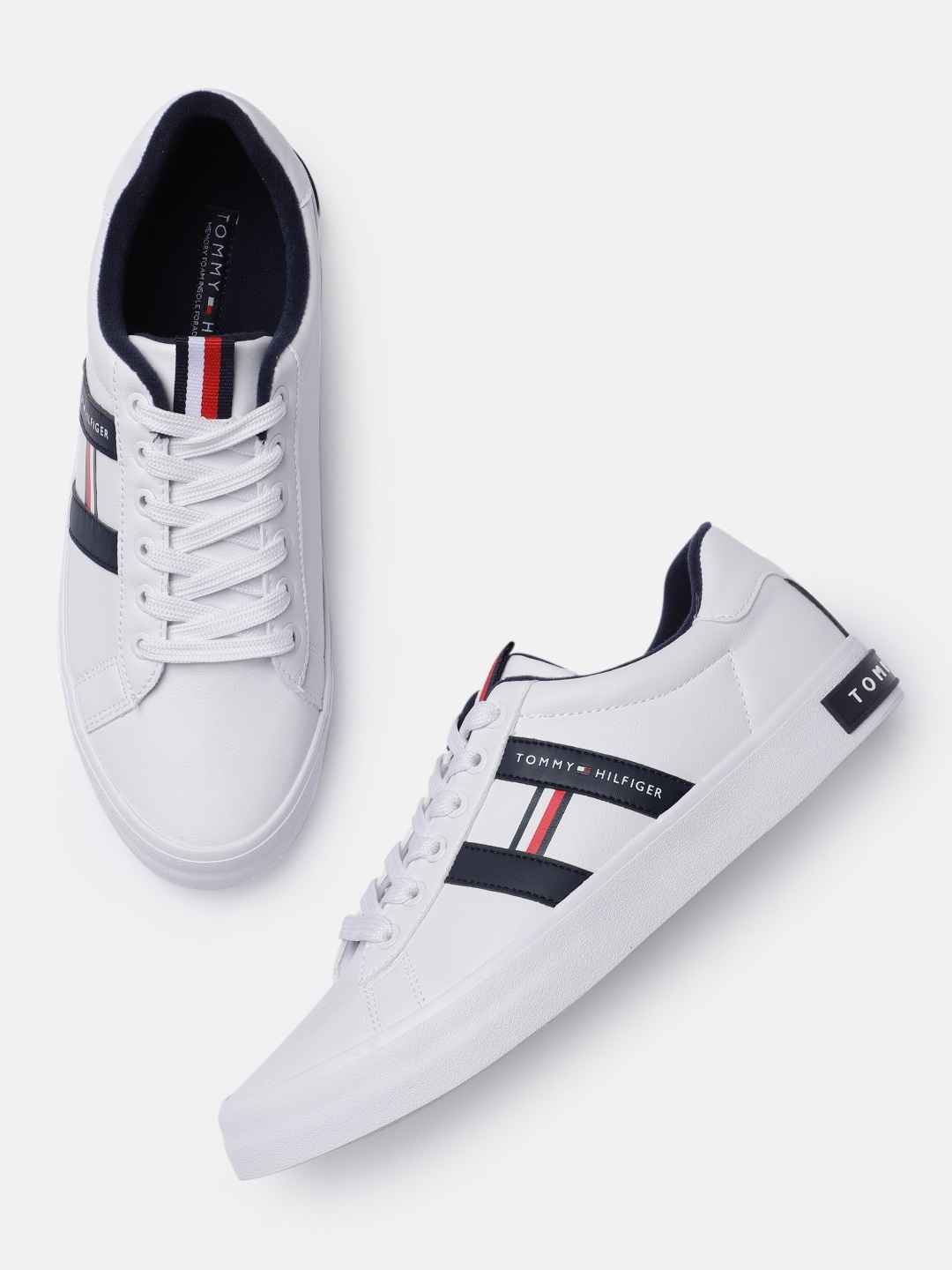 

Tommy Hilfiger Men White Solid Regular Sneakers
