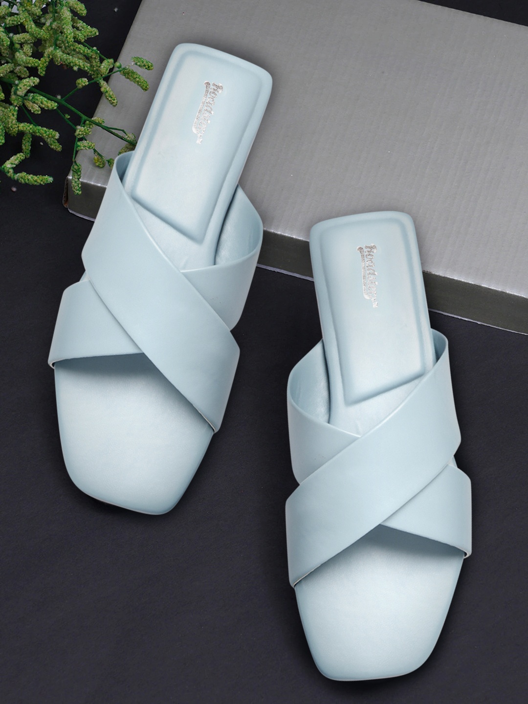 

Roadster Women Blue Solid Open Toe Flats