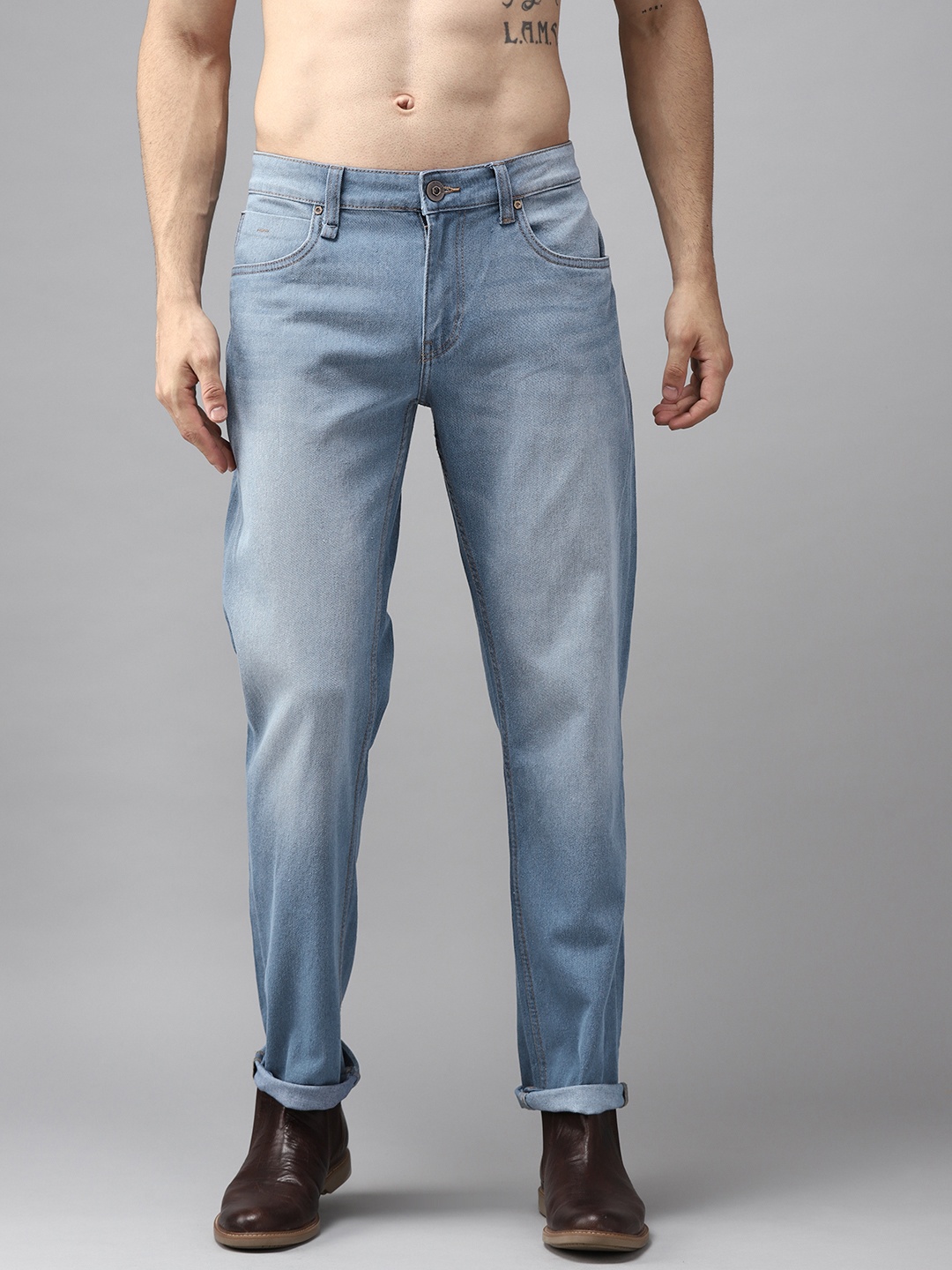 

Roadster Men Blue Slim Fit Light Fade Stretchable Jeans