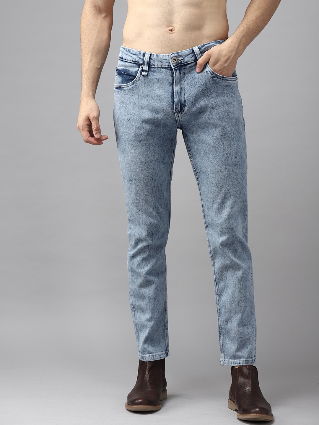 

Roadster Men Blue Slim Tapered Fit Light Fade Stretchable Jeans