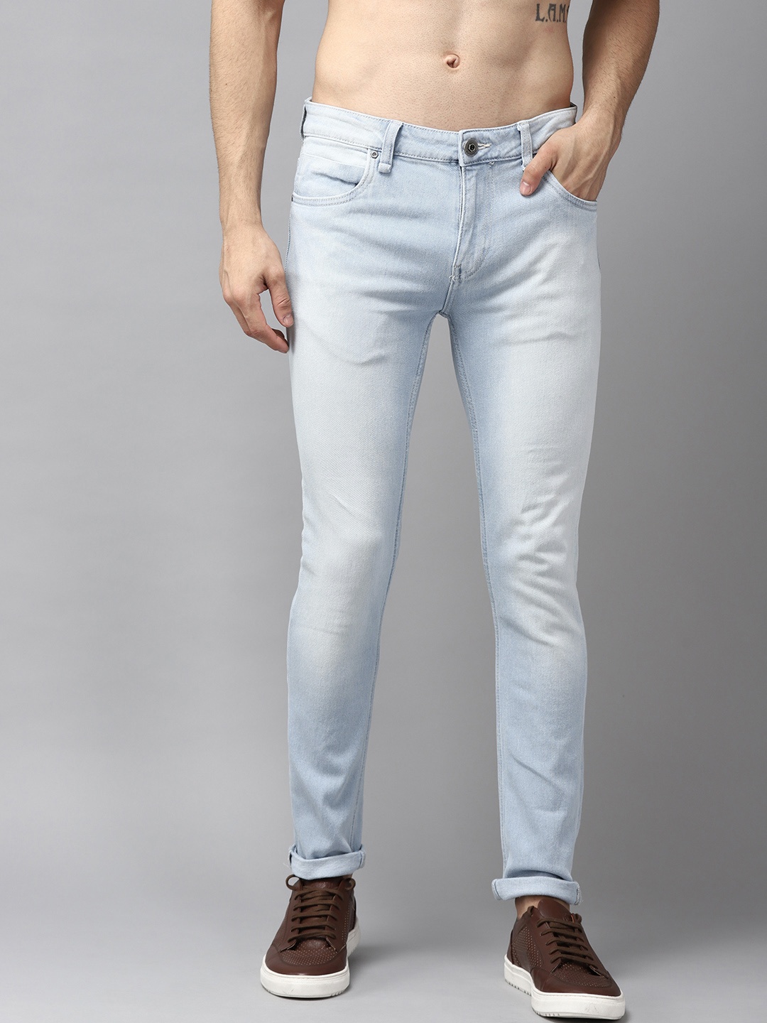 

Roadster Men Blue Super Skinny Fit Light Fade Stretchable Jeans