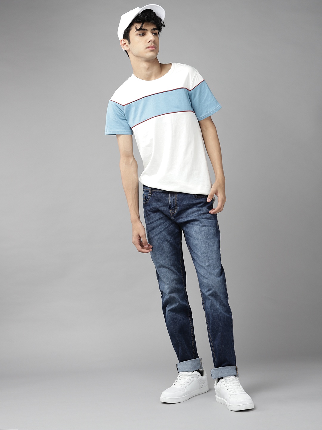 

UTH by Roadster Boys Blue Heavy Fade Stretchable Jeans