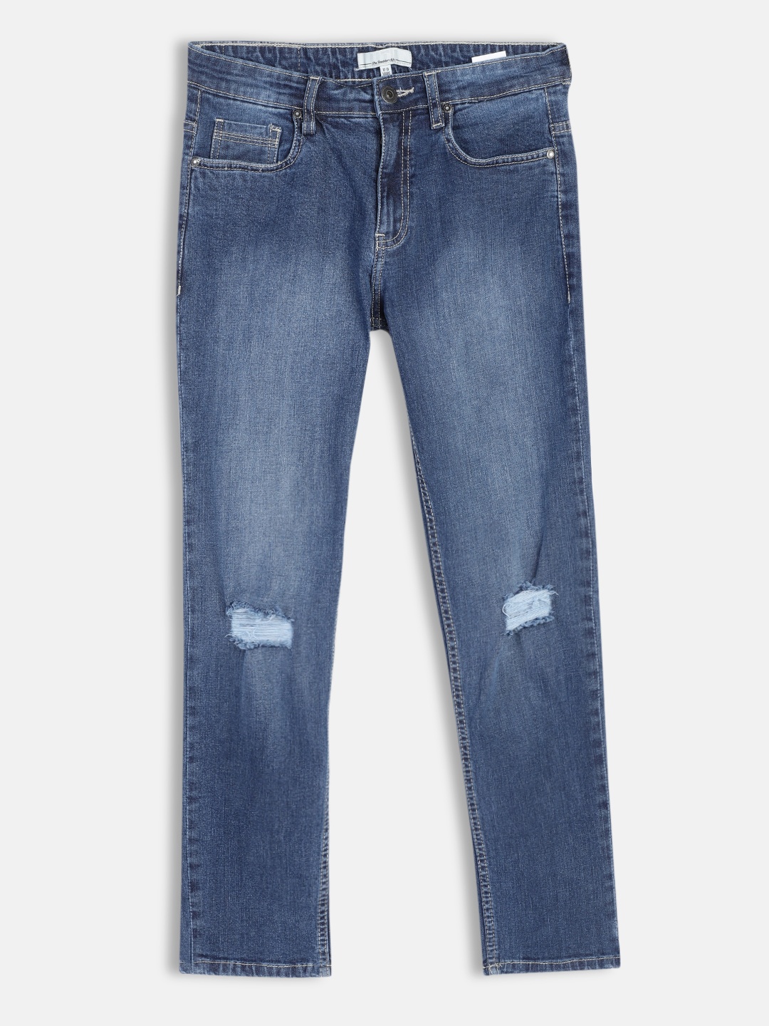 

UTH by Roadster Boys Black Mildly Distressed Light Fade Stretchable Jeans, Blue