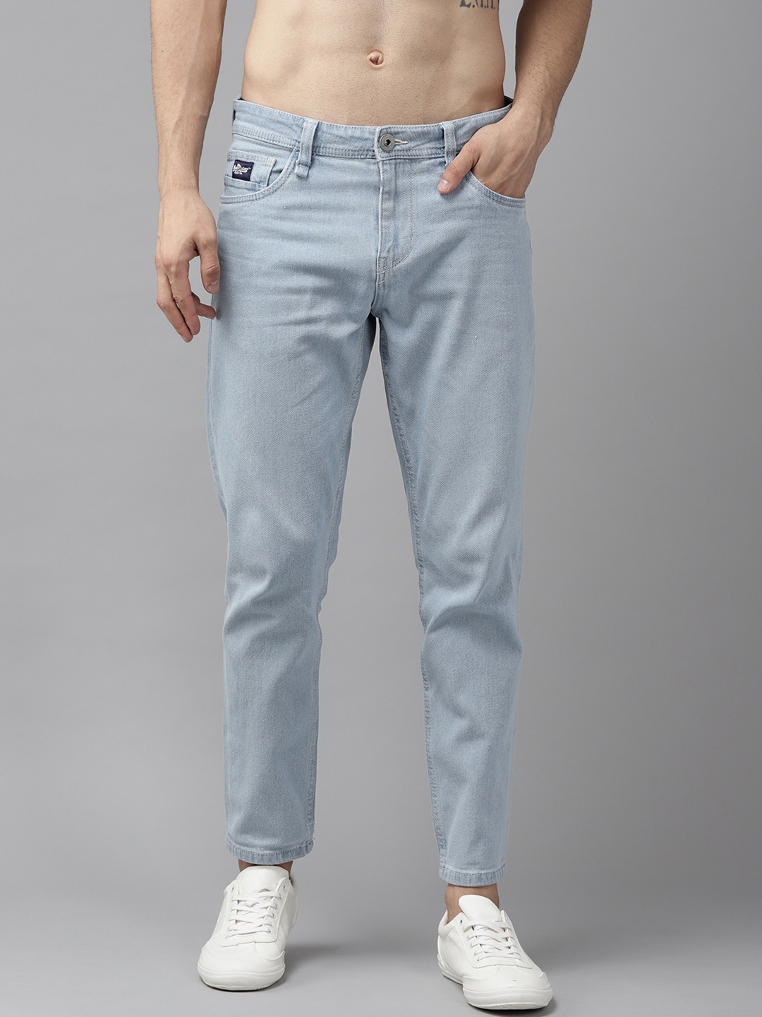 Roadster Men Blue Carrot Fit Stretchable Jeans