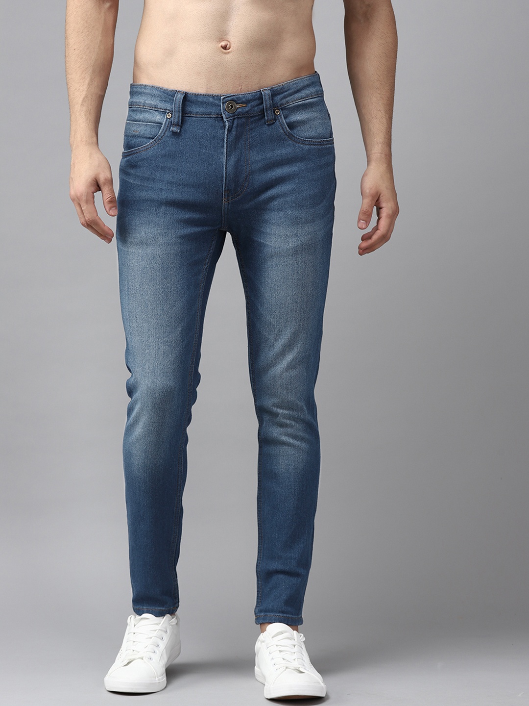 

Roadster Men Navy Blue Super Skinny Fit Light Fade Stretchable Jeans