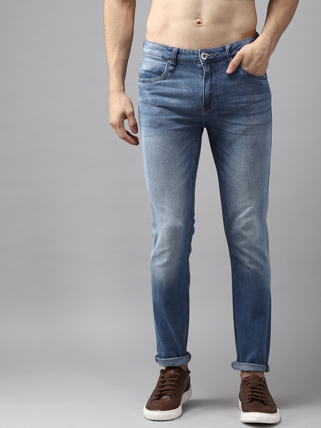 

Roadster Men Blue Skinny Fit Light Fade Stretchable Jeans