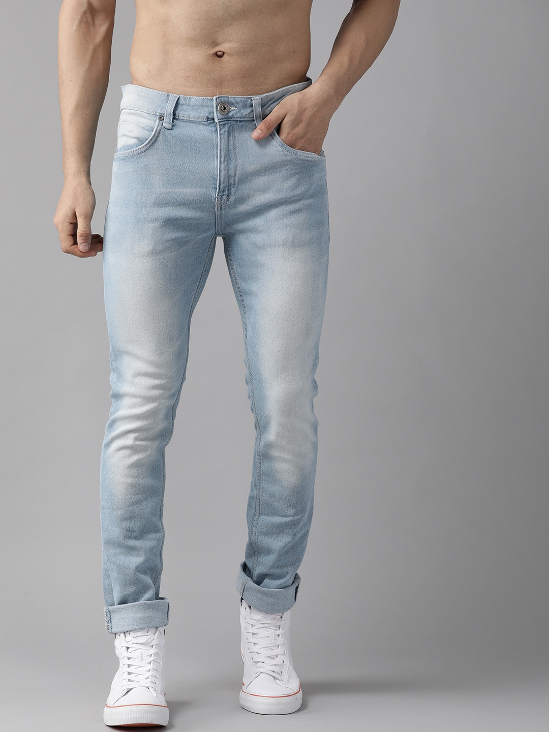 

Roadster Men Blue Skinny Fit Light Fade Stretchable Jeans