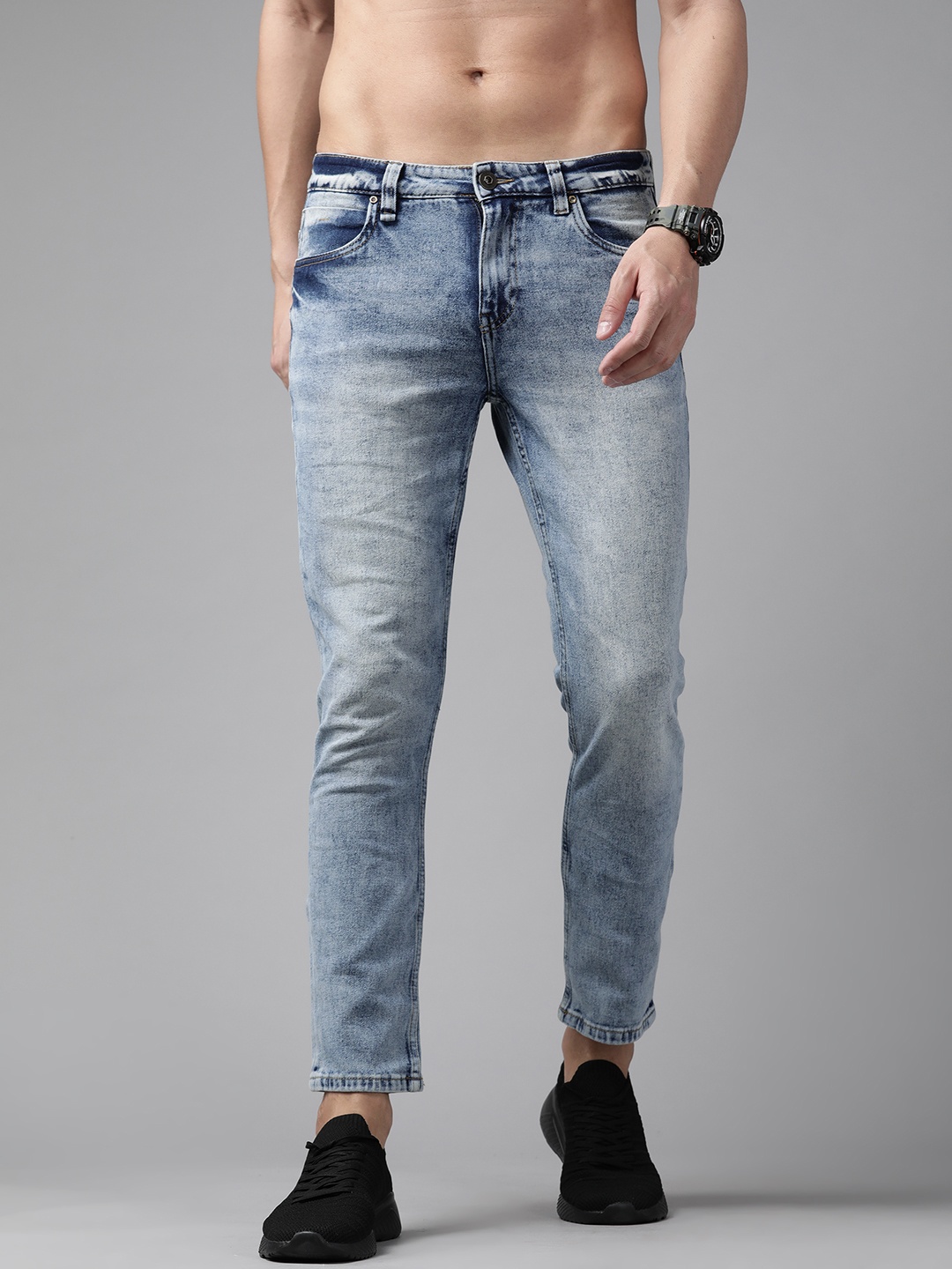 

Roadster Men Blue Slim Tapered Fit Low-Rise Light Fade Stretchable Jeans