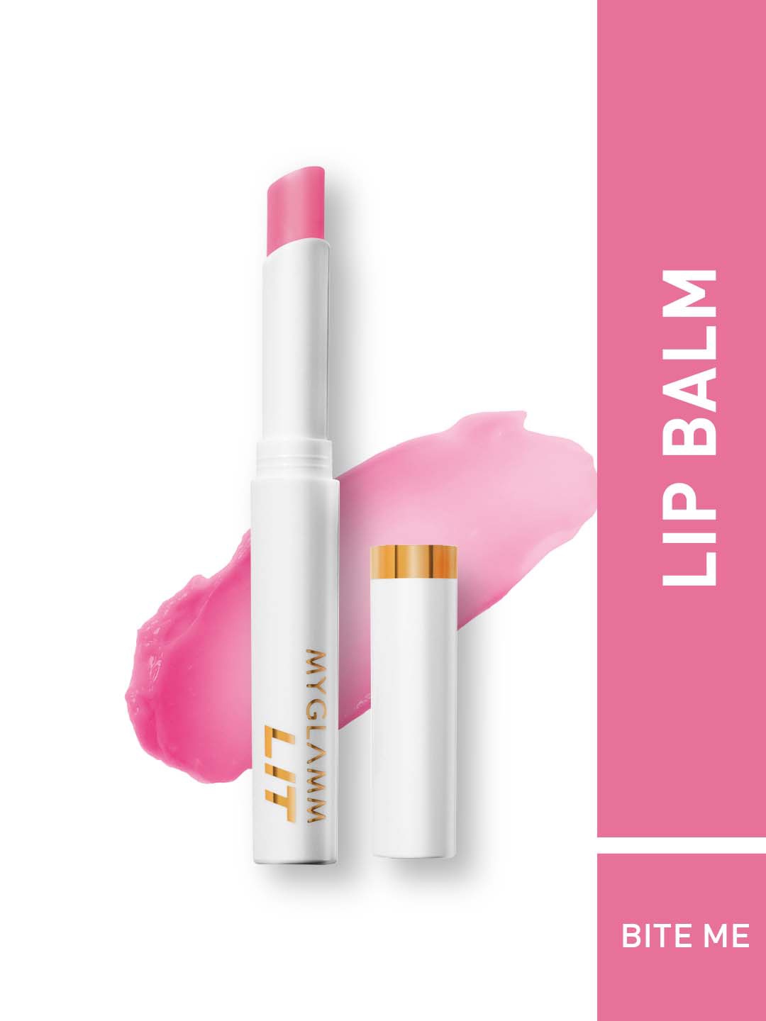 

MyGlamm LIT PH Lip Balm-Bite Me-2g, Pink