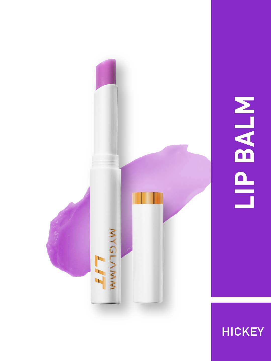 

MyGlamm Lit PH Lip Balm - Hickey, Purple
