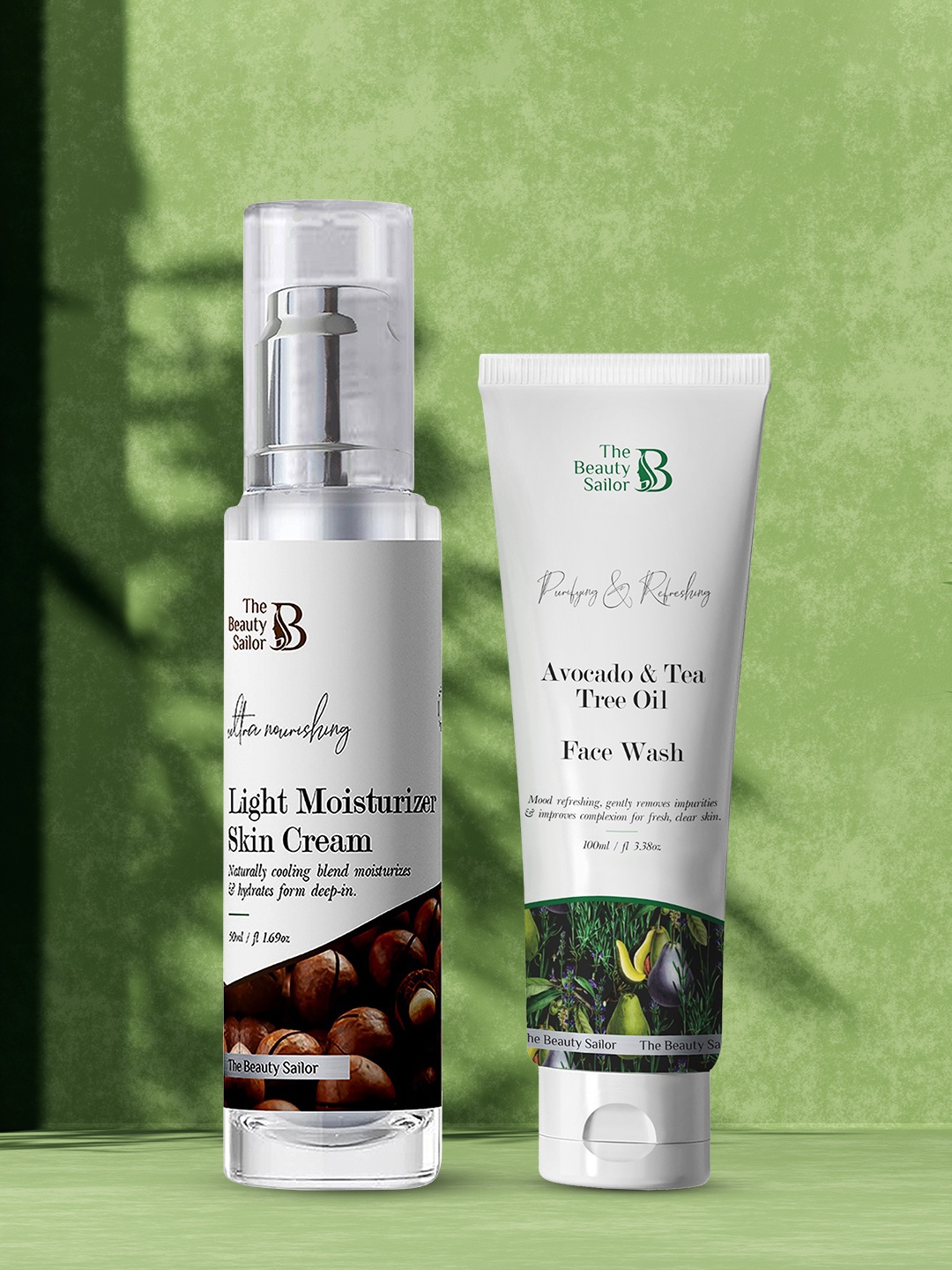 

The Beauty Sailor White Light Moisturizer Skin Cream & Avocado & Tea Tree Oil Face Wash